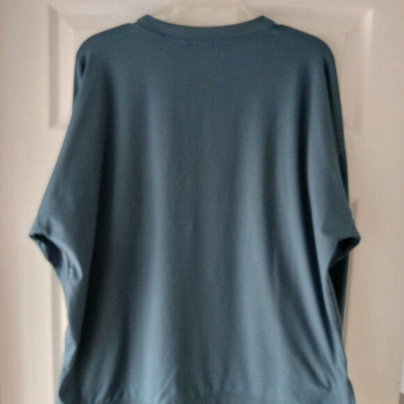 Bench. Women's Pullover Top Size XXL Blue Long Sleeve Crew Neck Stretch T-shirt - Picture 2 of 7